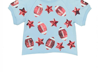 Sequin Football Top