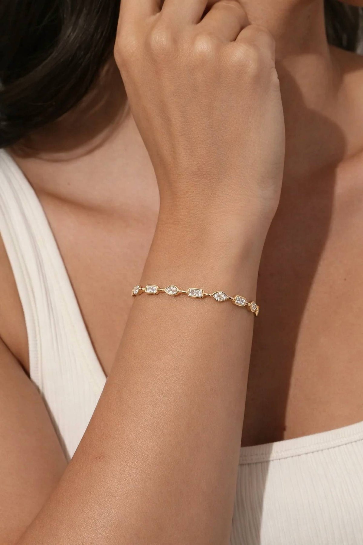 Women's Clover Multi Bezel Bracelet