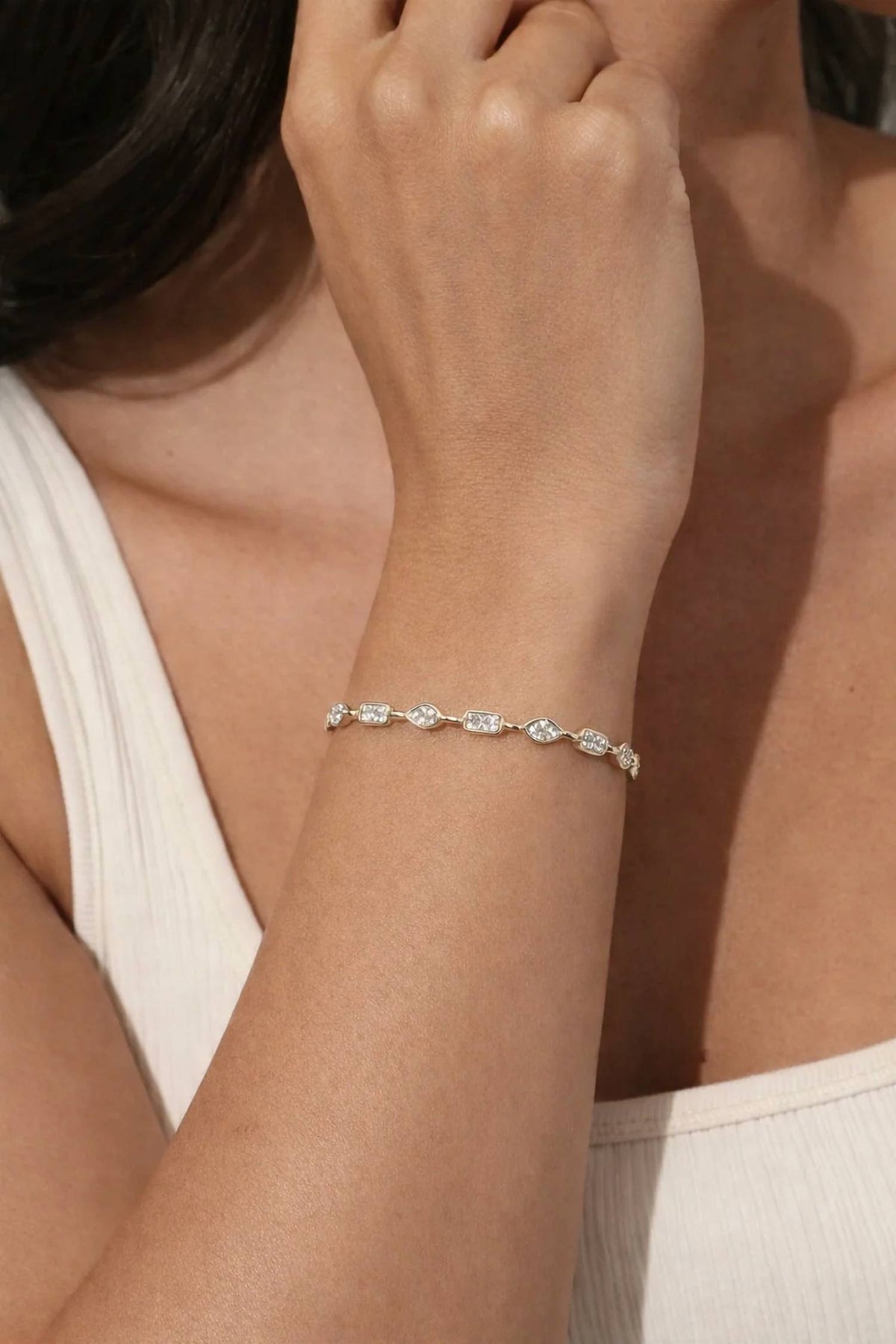 Women's Clover Multi Bezel Bracelet