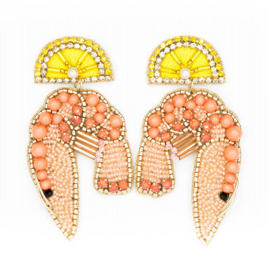 Women's Shrimp Cocktail Earrings