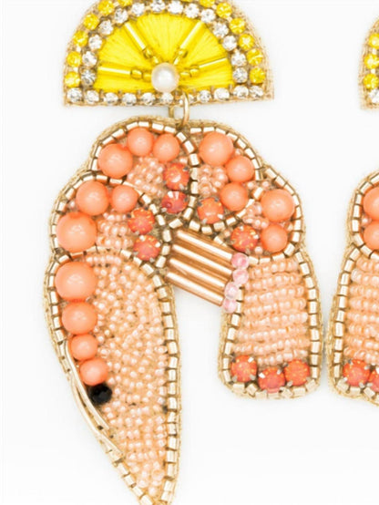 Women's Shrimp Cocktail Earrings