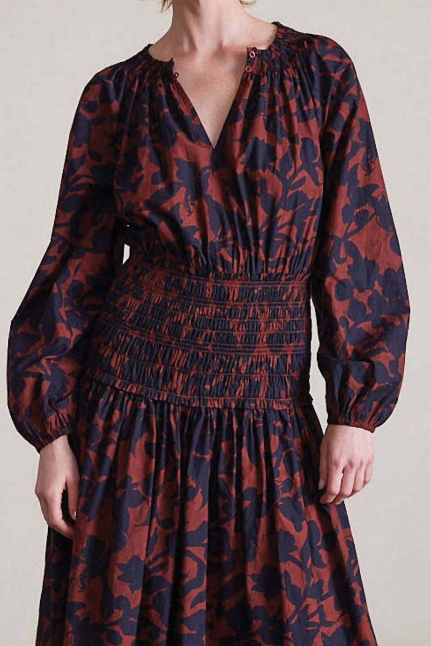 Esparta Long Sleeve Maxi Dress