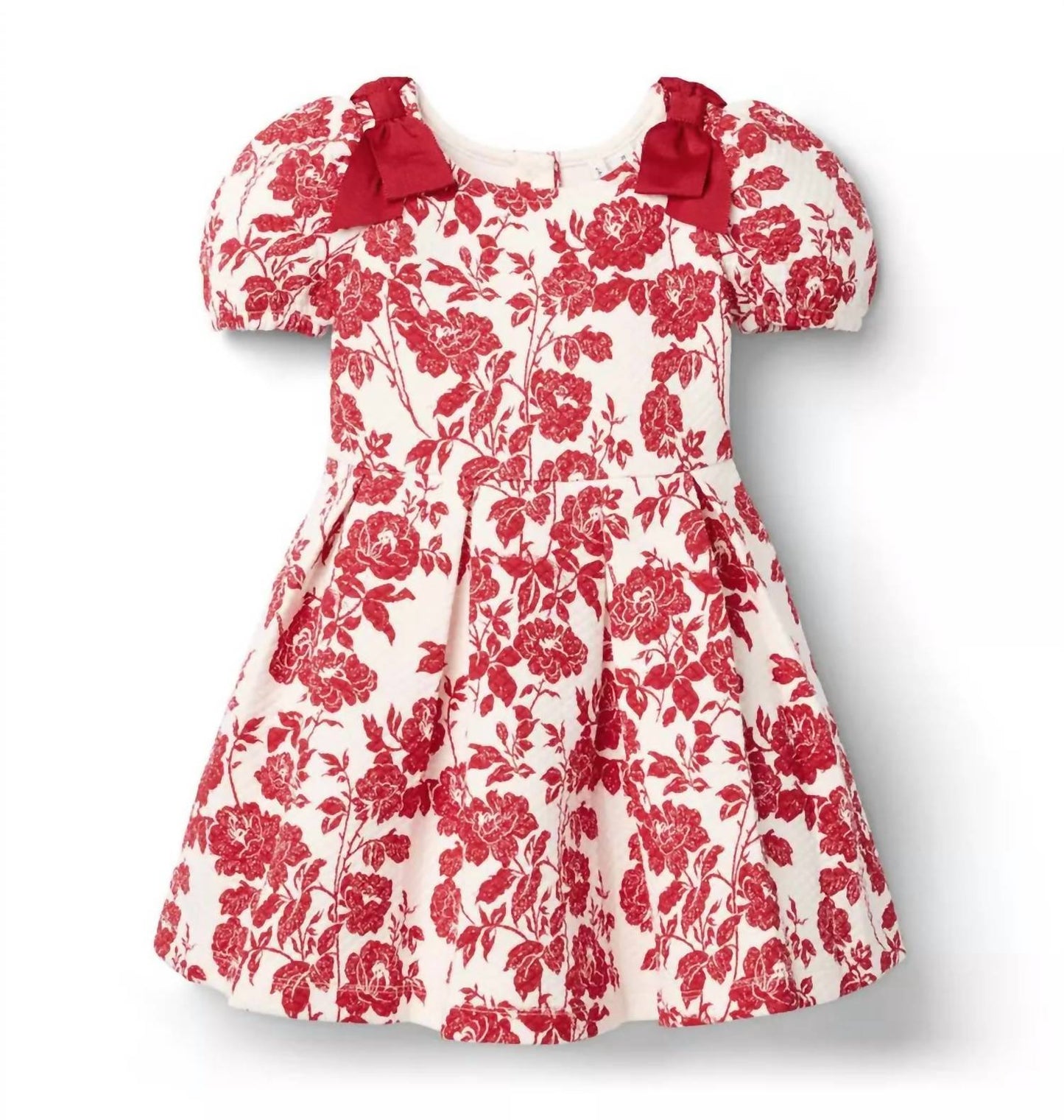 Girl's Floral Quilted Dress