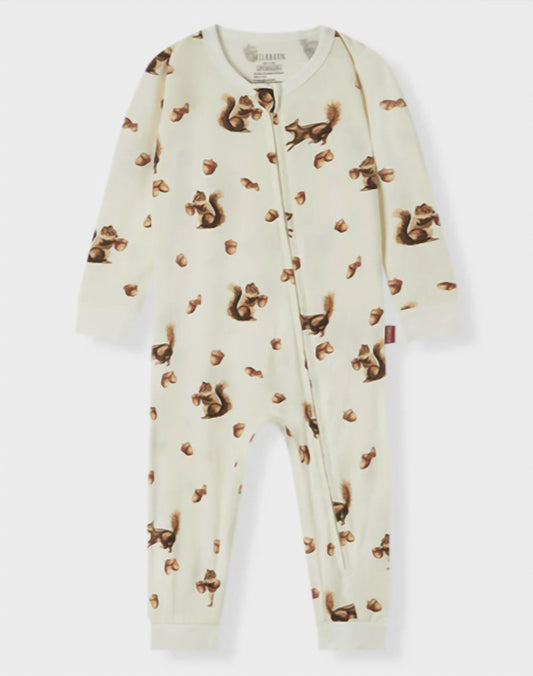 Kid's Chipmunk Luxe Stretch Zipper Pajama