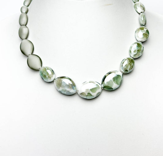 Antica Murrina - Women's Murrano Glass Two Toned Necklace - Rack Hunt -