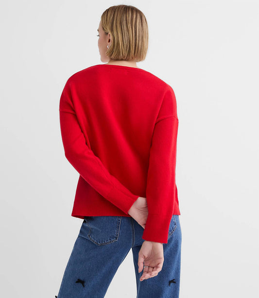 V-neck Relaxed Everyday Oversized Sweater