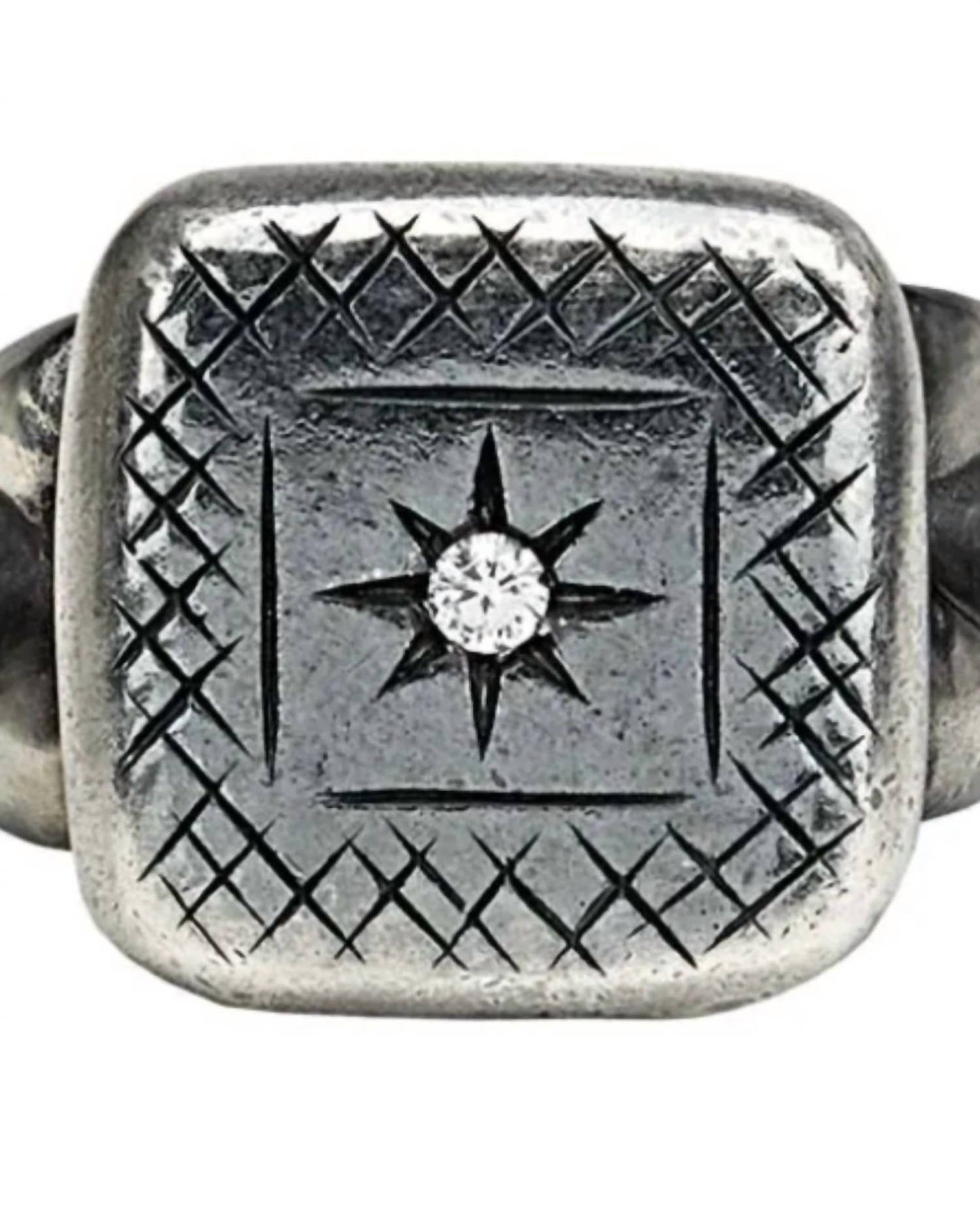 Men's Cubic Zirconia Studded Ring