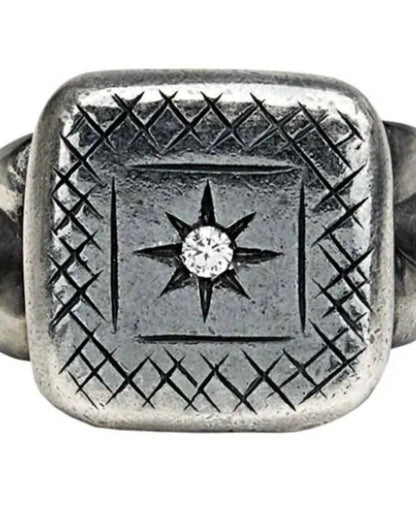 Men's Cubic Zirconia Studded Ring
