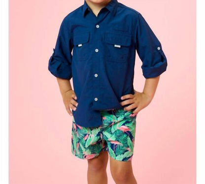 Water-Repellent Swim Trunks