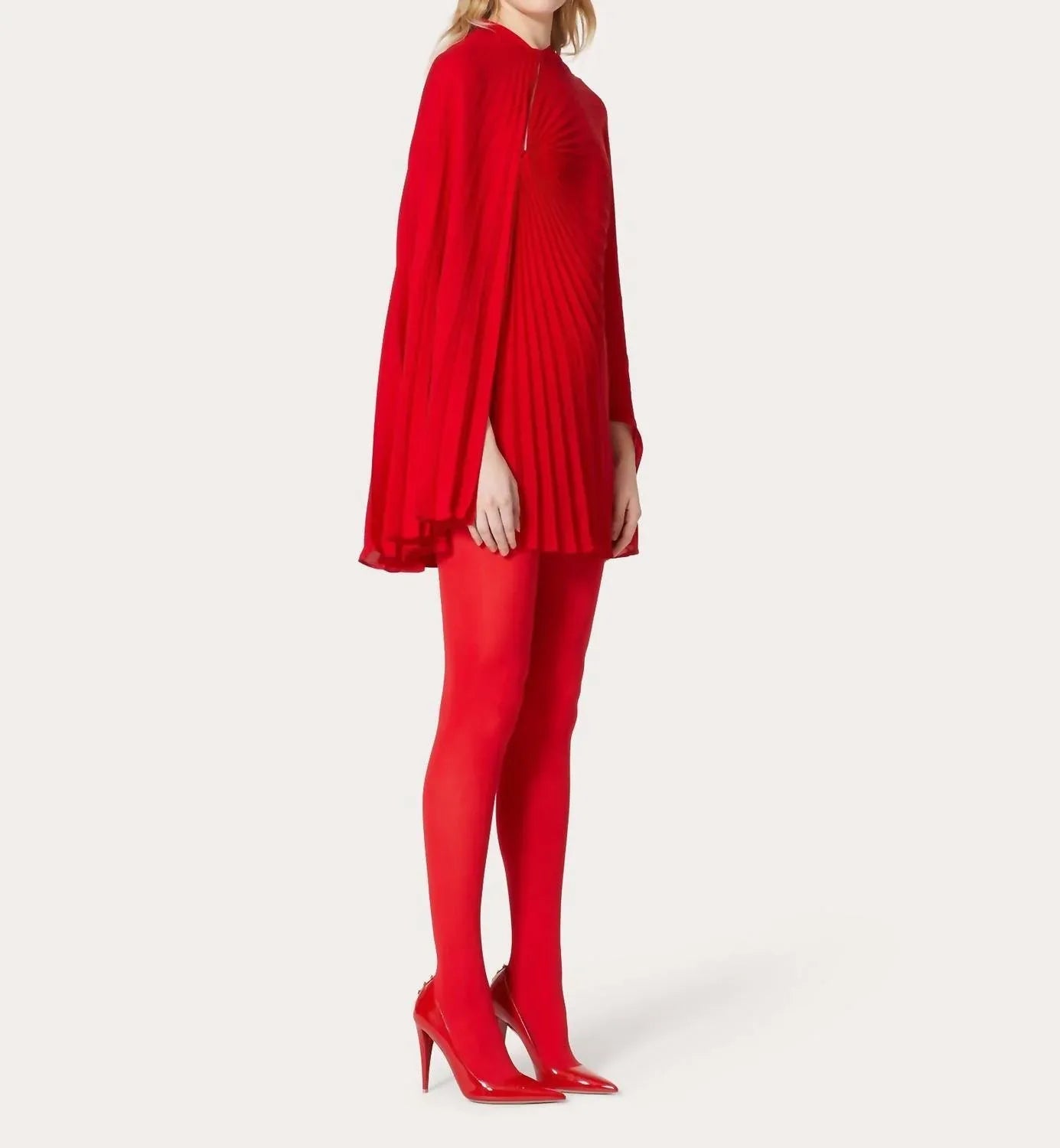 Valentino - Two Layer Pleated Dress - alternate view - Rack Hunt