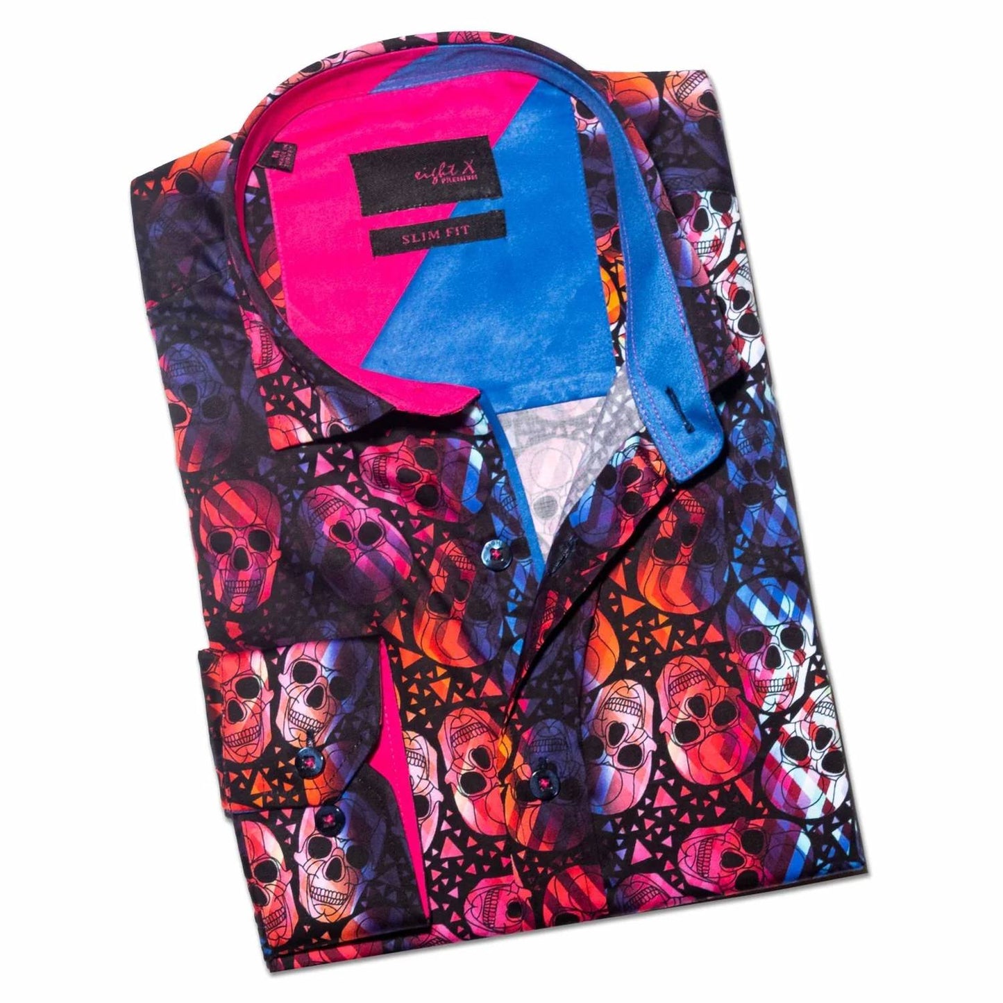 Floating Skulls Button Down Shirt