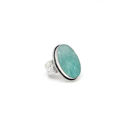 Anju - Women's Kashi Semiprecious Oval Stone Ring - Rack Hunt