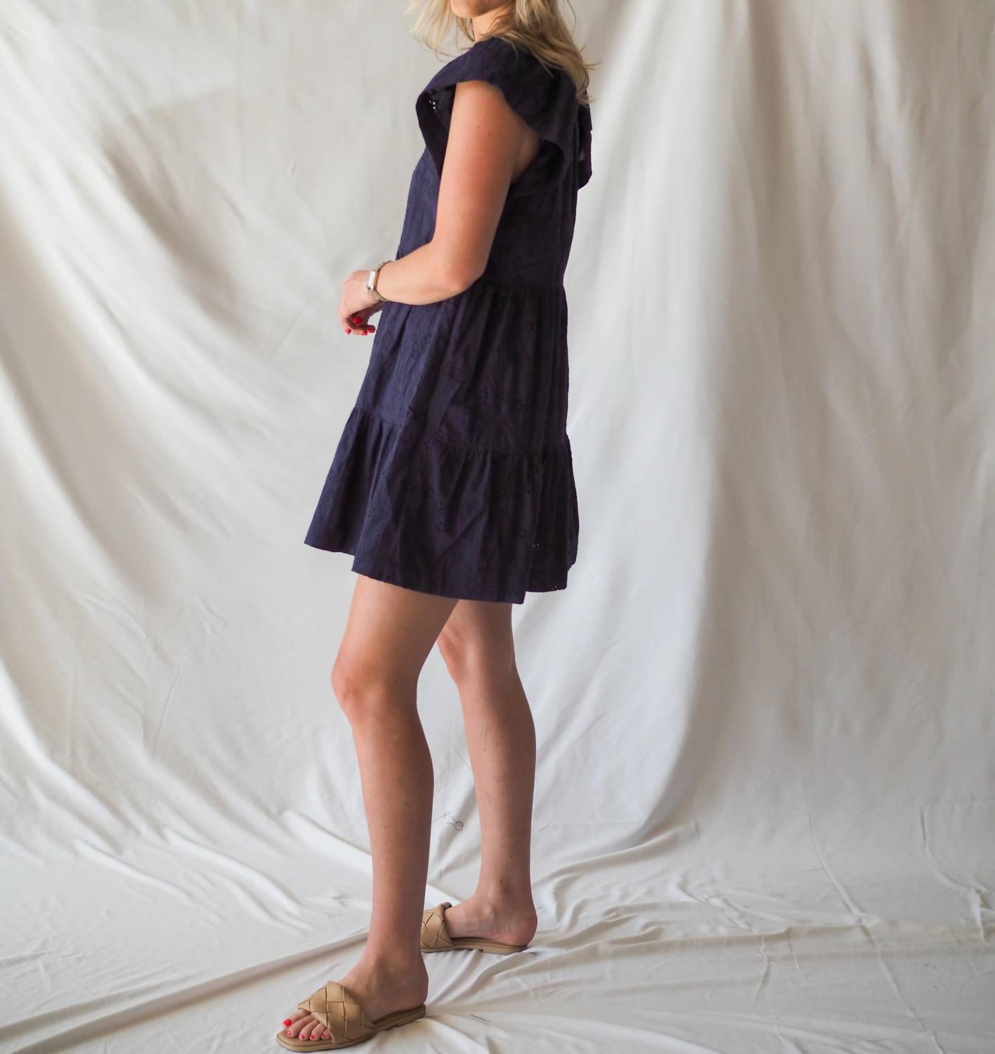Embroidered Eyelet Everyday Dress