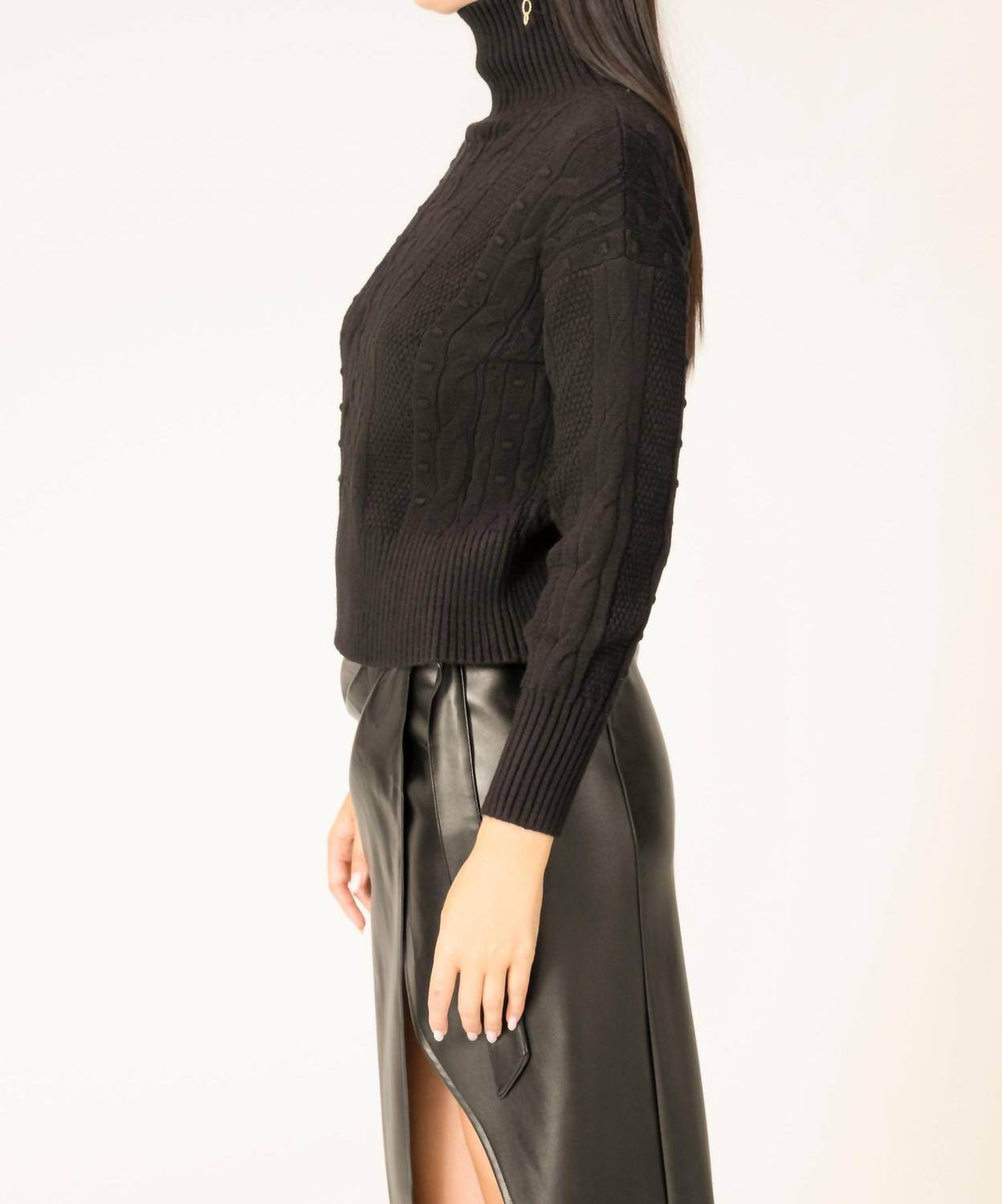 Area Stars - Sophie Cable Center Knit Sweater - Rack Hunt