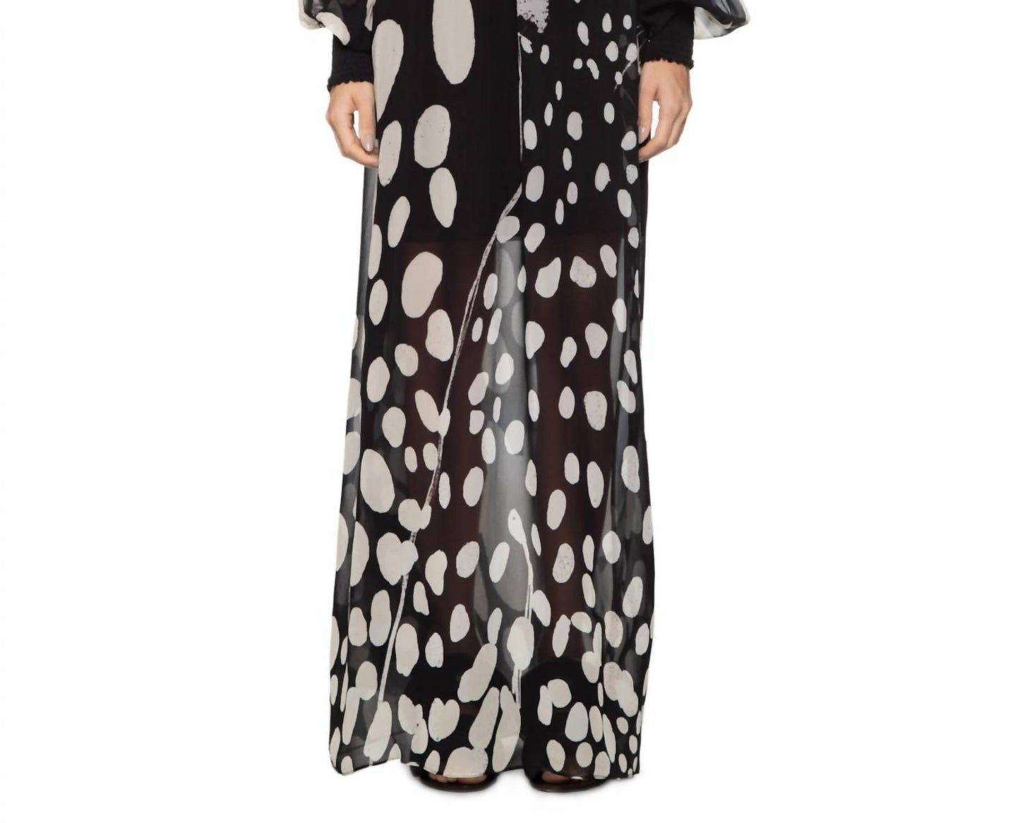 GEORGETTE BUBBLES LONG DRESS