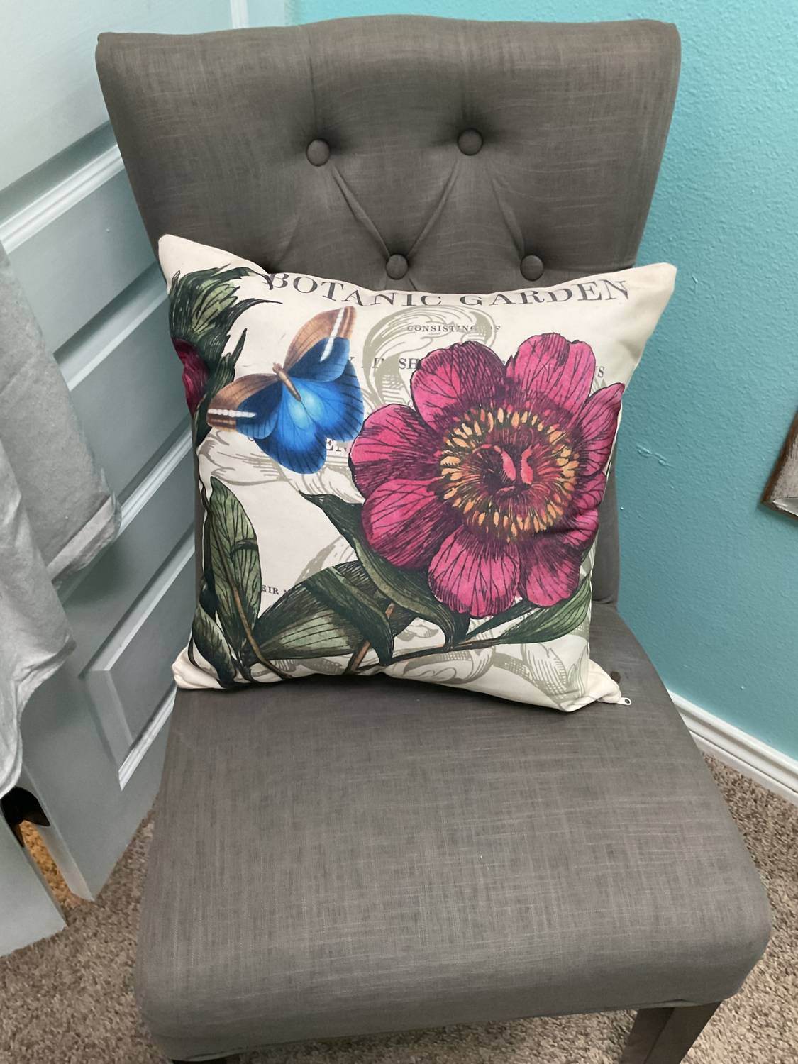 Caravan Home Decor - Botanical Garden with Butterfly Pillow - Rack Hunt -