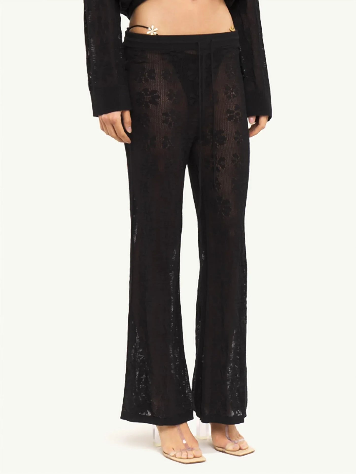Asta Resort - Delilah Crochet Pant - side view - Rack Hunt