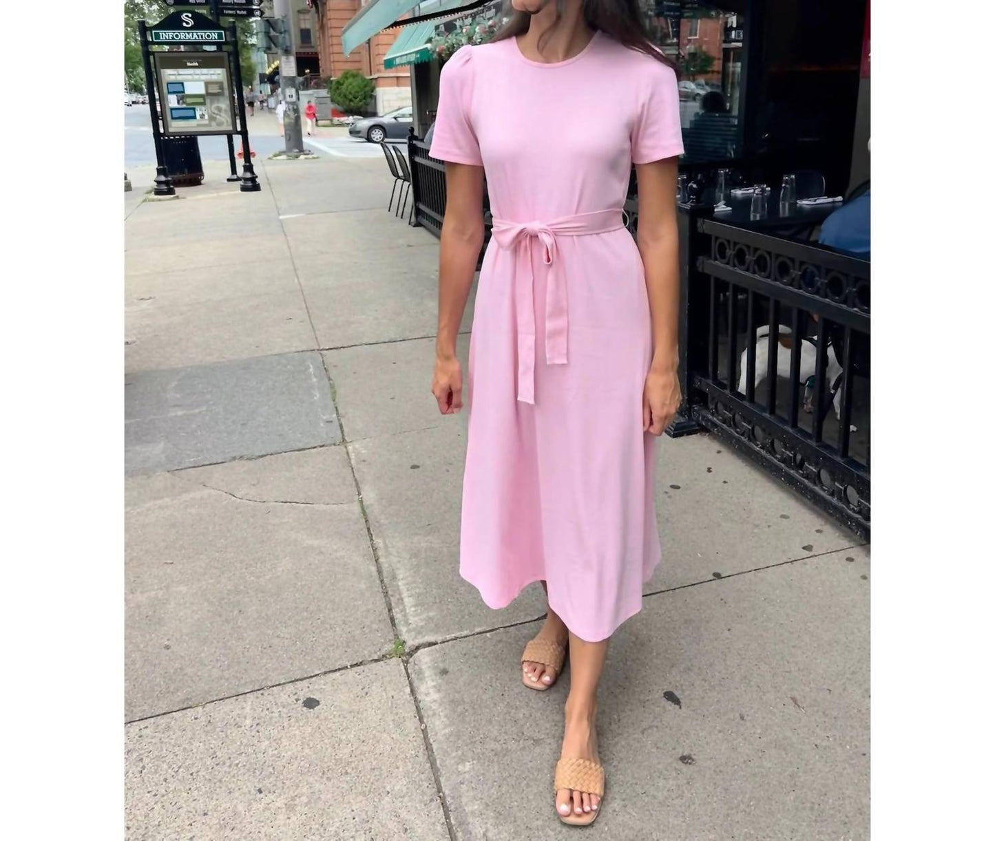 Puff Sleeve T-shirt Dress