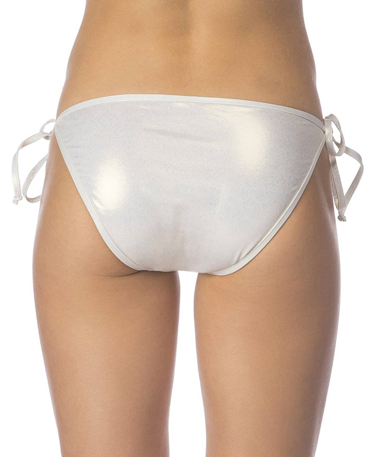 Hot Shine Bling Sea Shell Side Tie Bikini Bottom