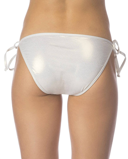 Hot Shine Bling Sea Shell Side Tie Bikini Bottom
