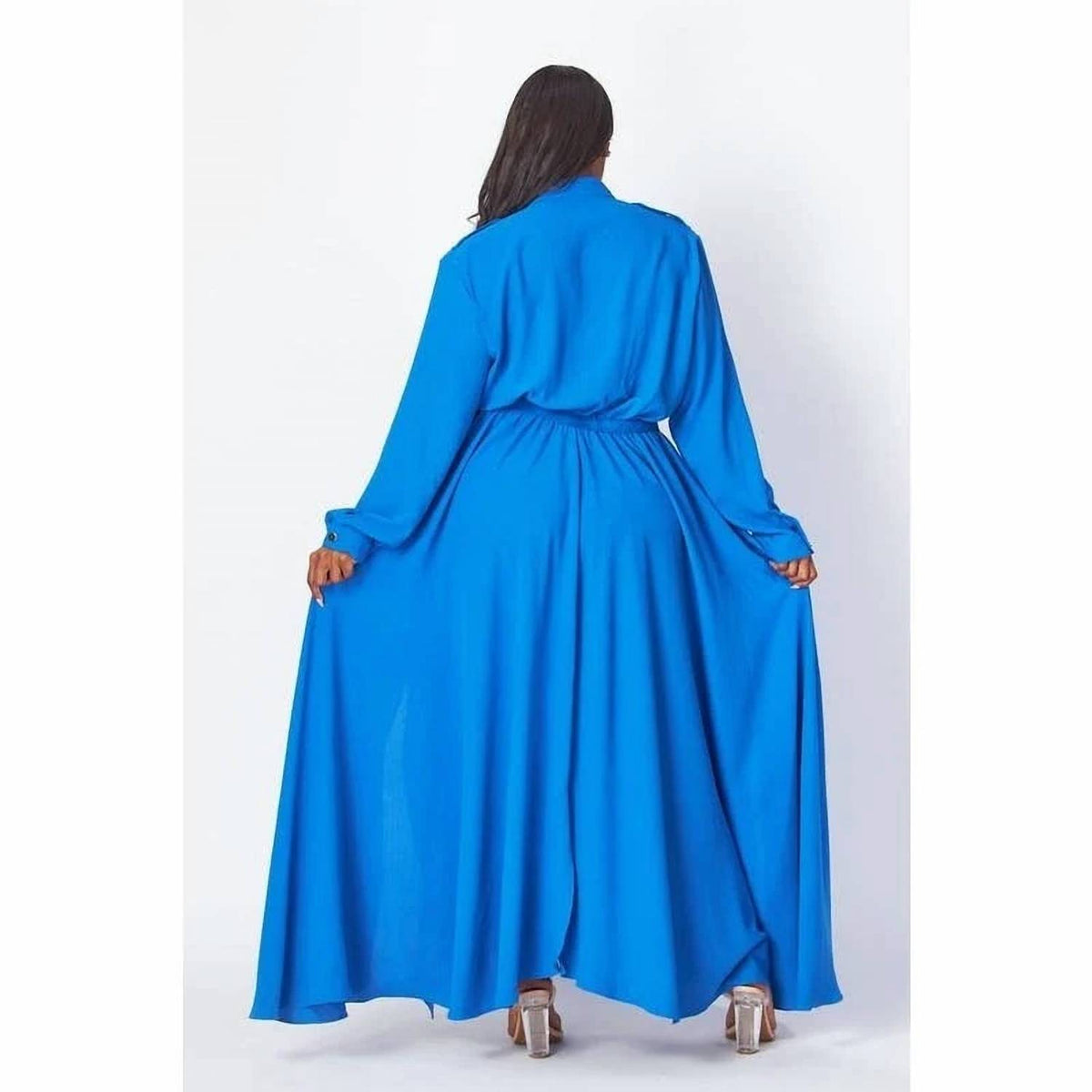 Maxi Dress With Pocket - Plus