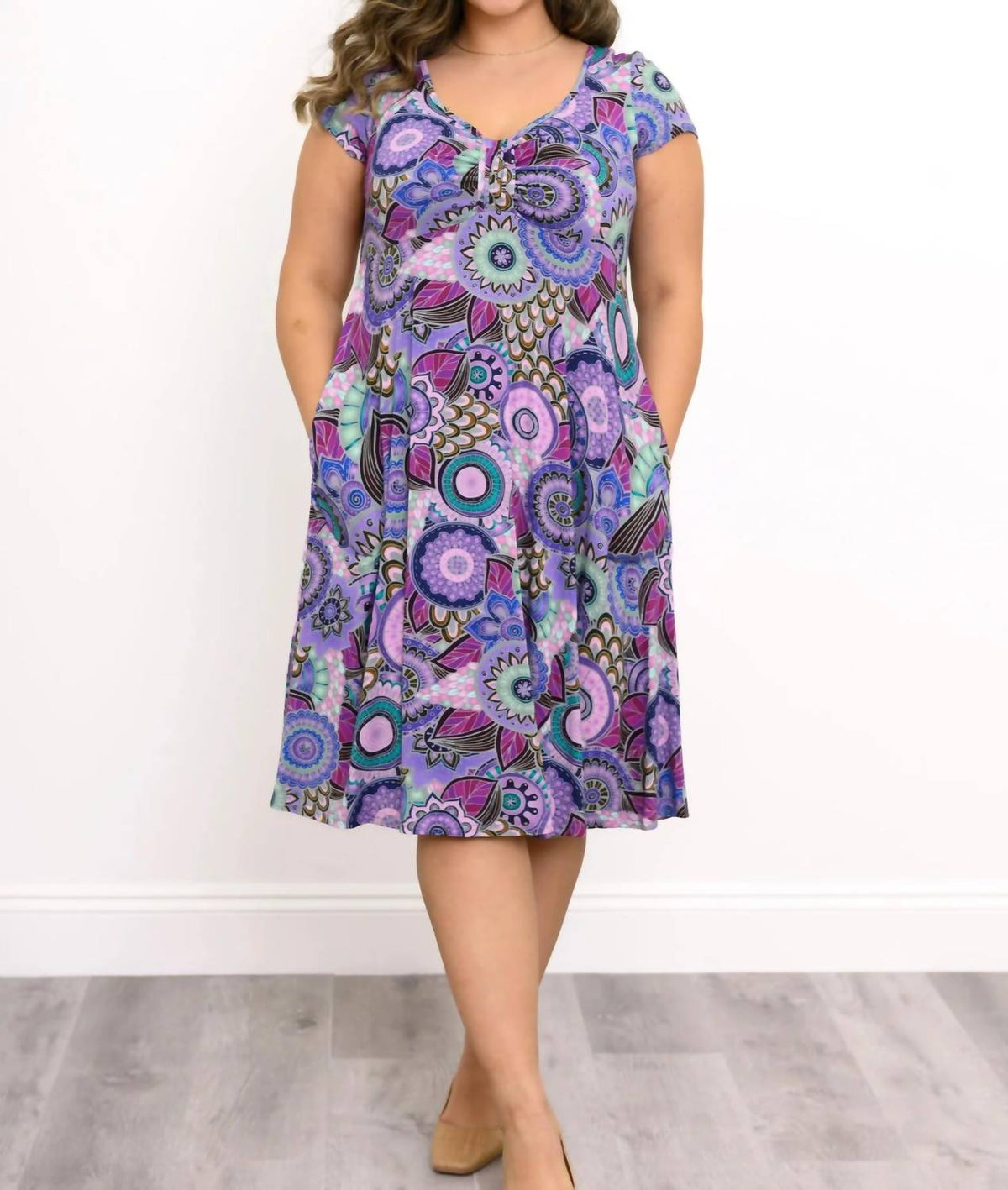Lavon Cap-sleeve Dress