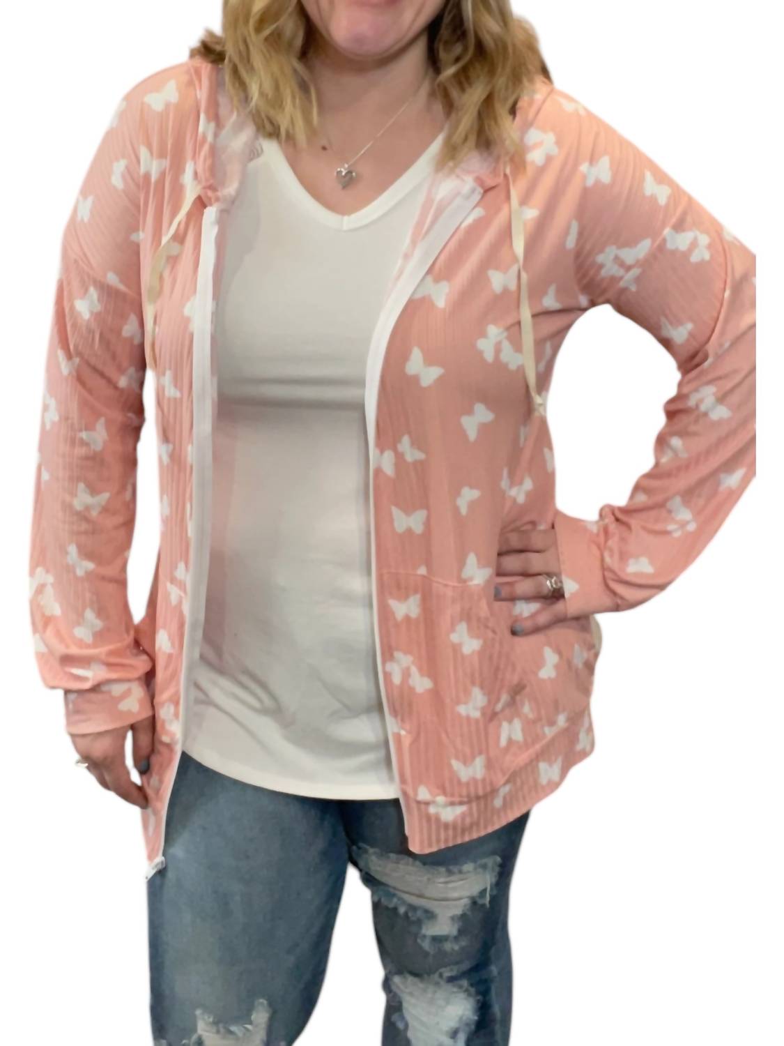 Butterfly Spring with Pockets Hoodie