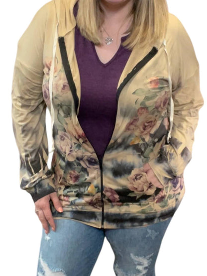 Floral Spring Hoodie Jacket