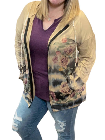 Floral Spring Hoodie Jacket