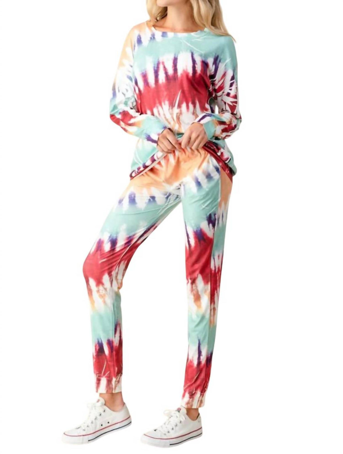 Ink Art Tie Dye Jogger Set