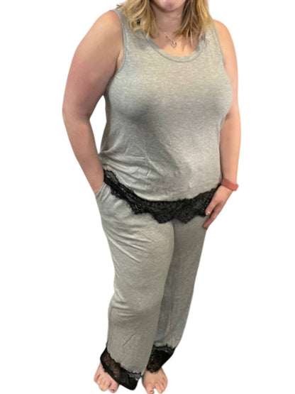 Lace Hem Lounge Set