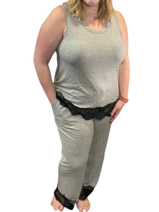Lace Hem Lounge Set
