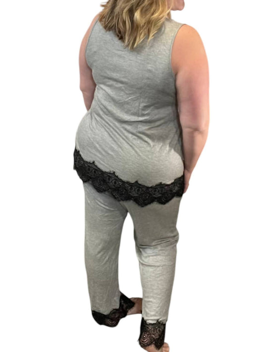 Lace Hem Lounge Set