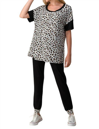 Leopard Loungewear Set - PLUS