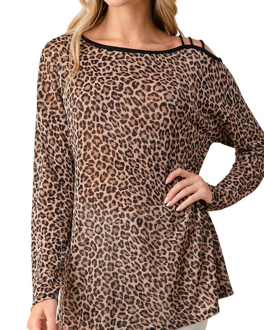 Shimmering Leopard Top
