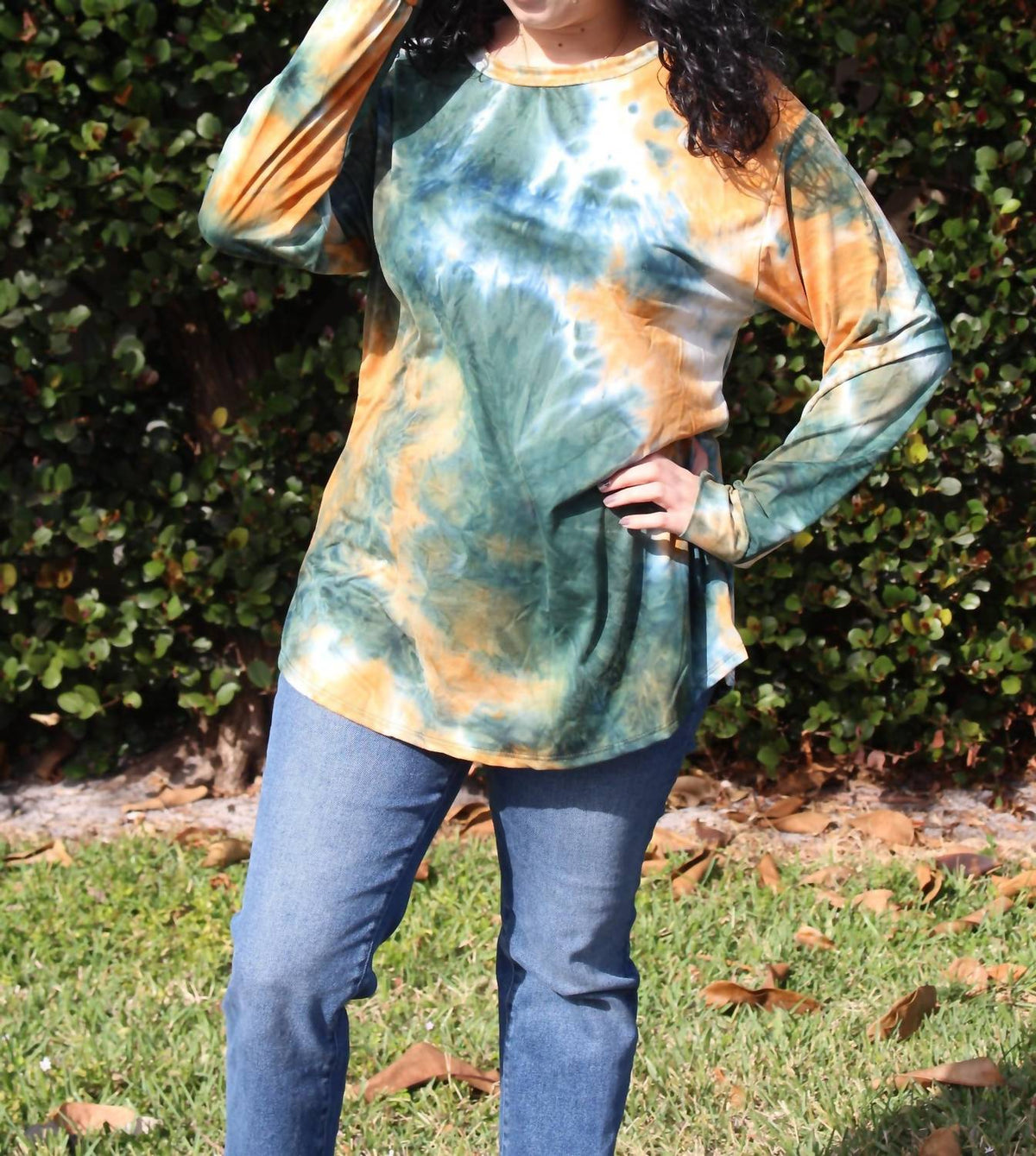 Tie Dye Long Sleeve Top