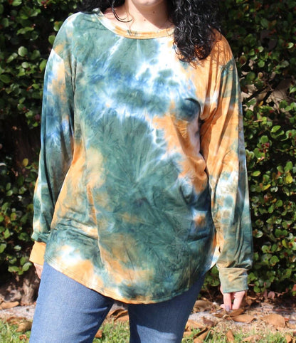 Tie Dye Long Sleeve Top