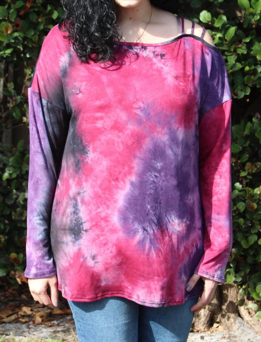 Tie Dye Strappy Top - Plus