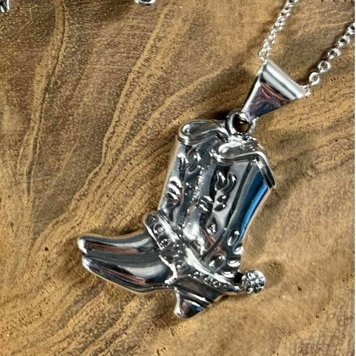 Women's Cowboy Boots Western Layering Necklace