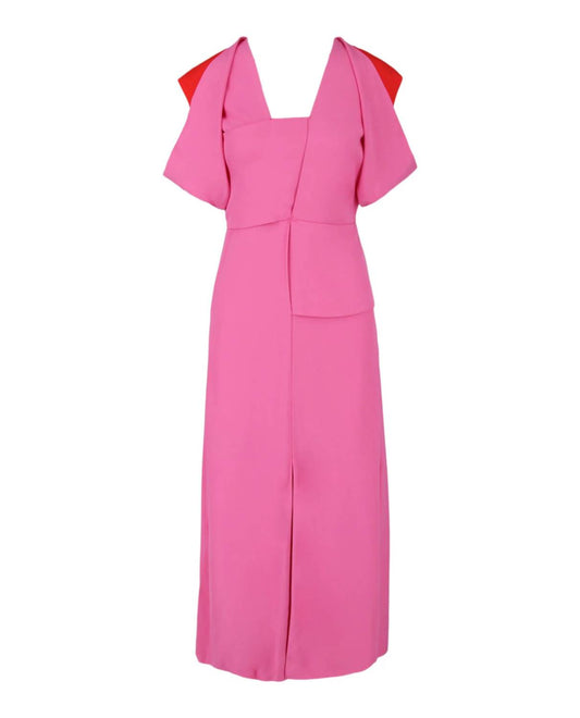 Women's Jersey Draped Midi Dress