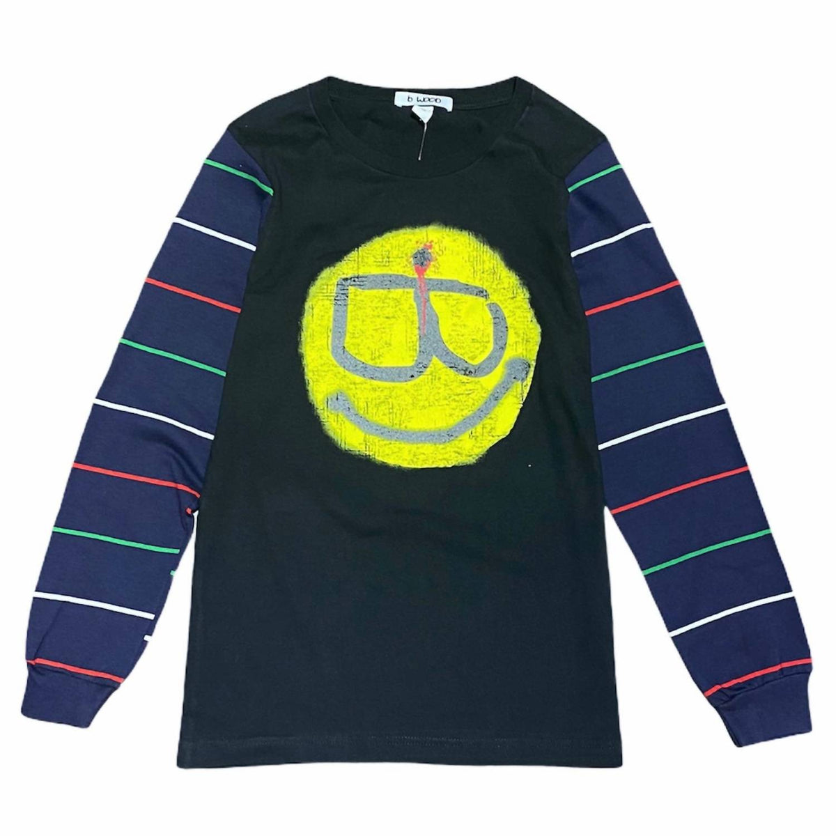 Men's Smiley Face Long Sleeve Tee