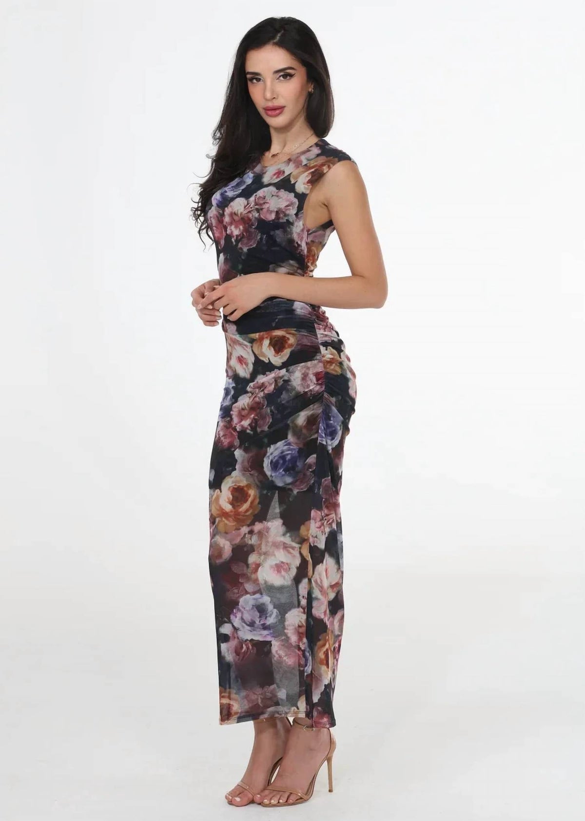 Floral Mesh Dress