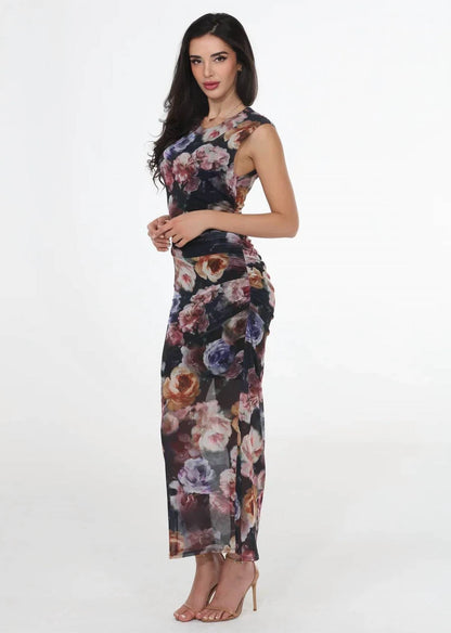 Floral Mesh Dress