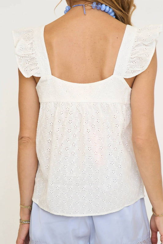 Lily Flutter Sleeve Tank Top