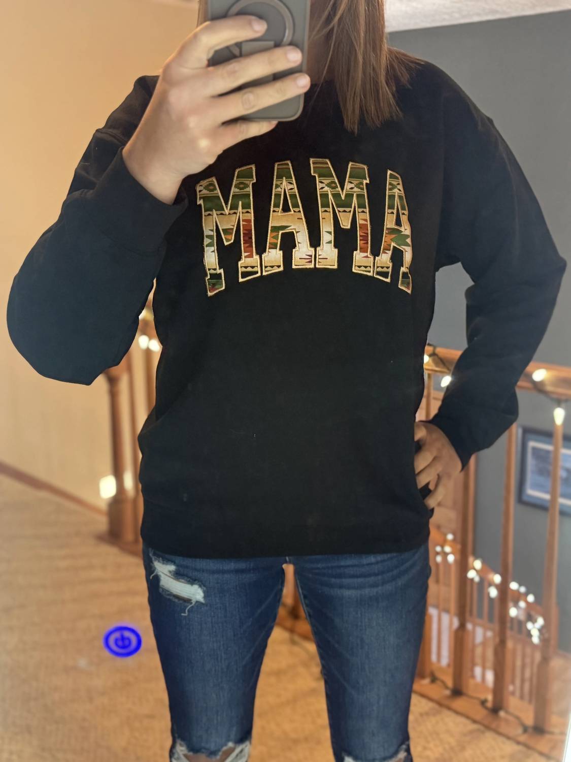 Mama Embroidered Sweatshirt