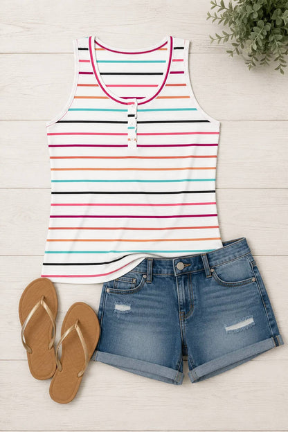 Stripe & Snap Everyday Tank