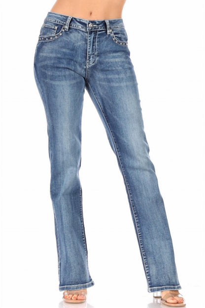 Angel Cross Distressed Jean