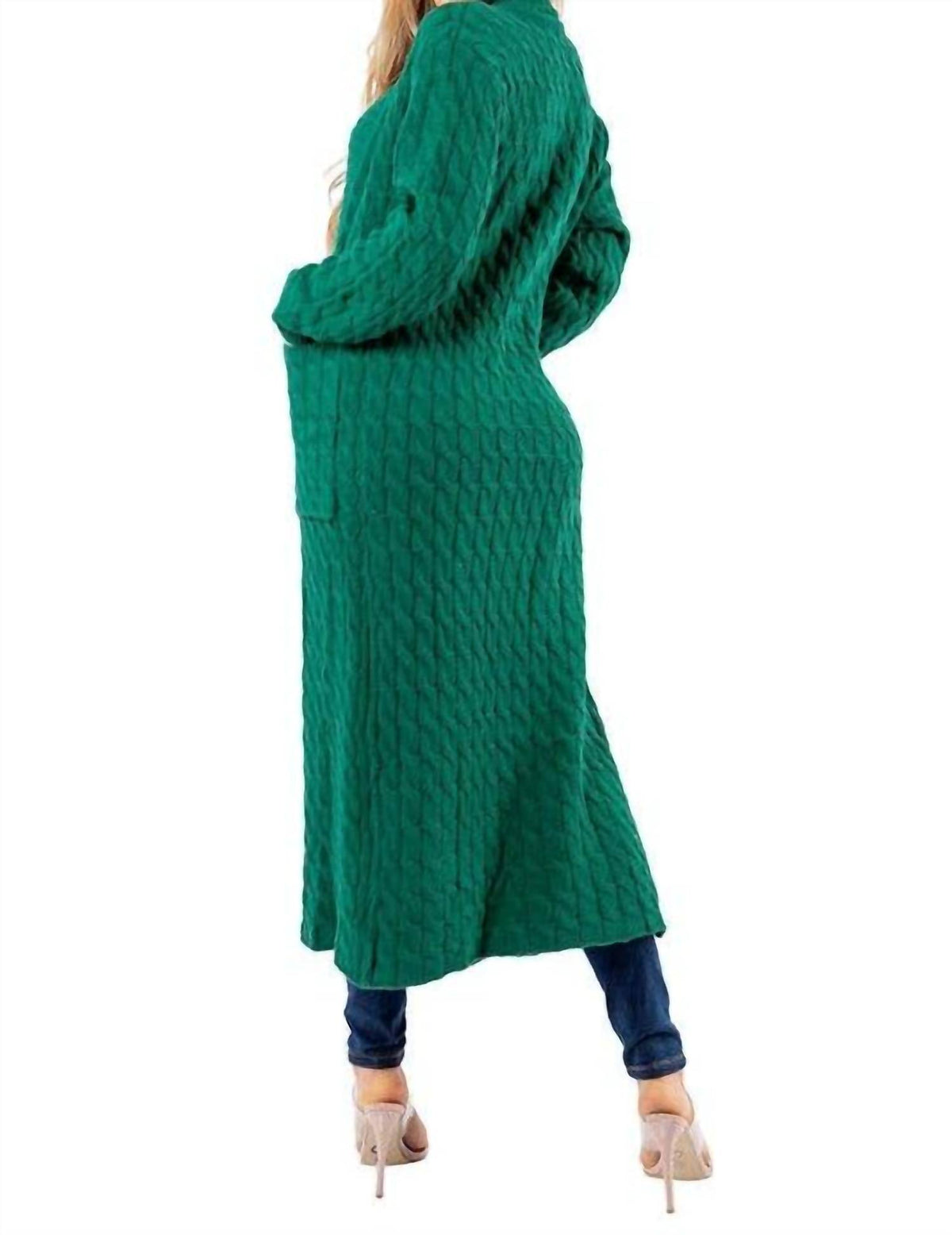 Fashion Long Maxi Sweater Cardigan - Plus