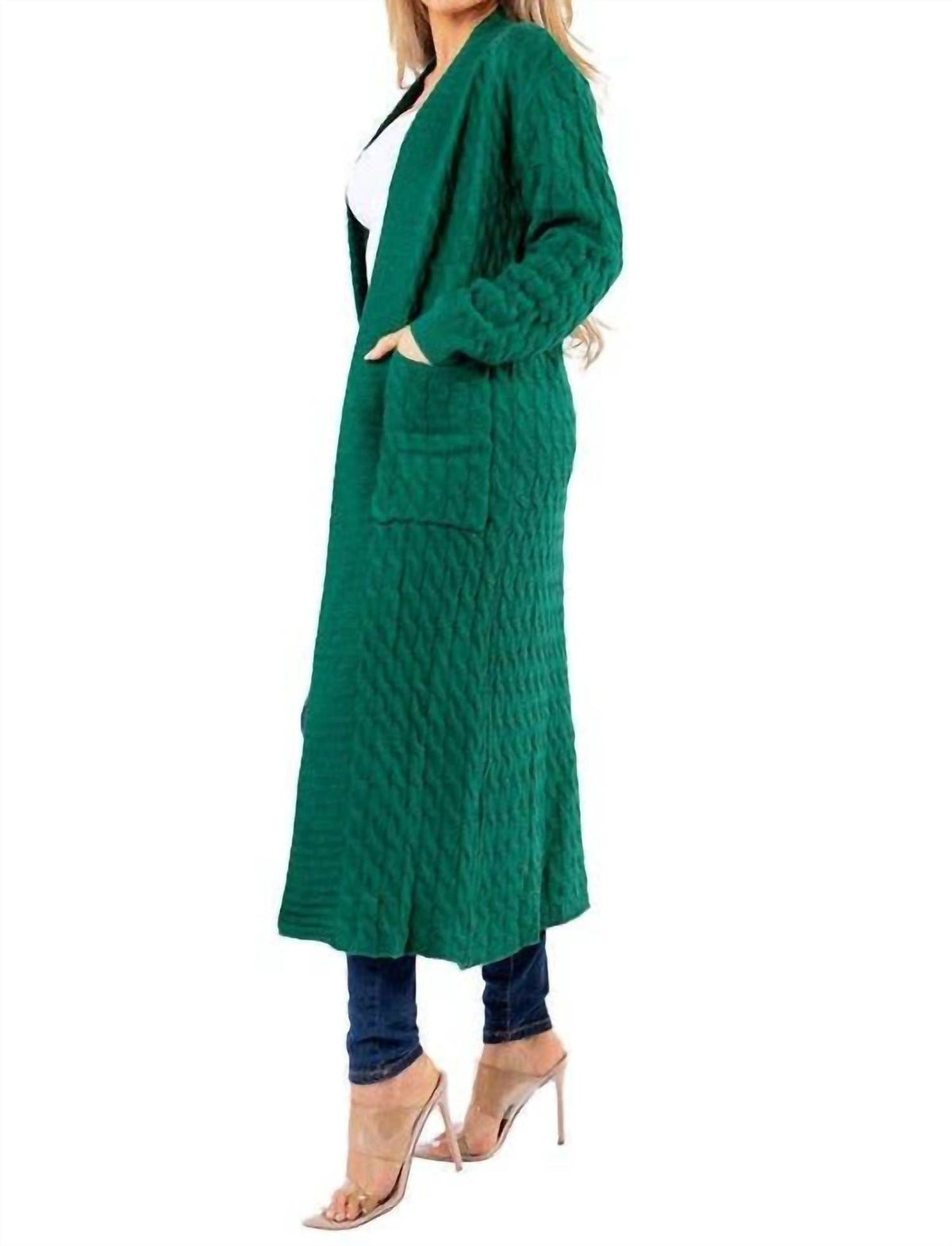 Fashion Long Maxi Sweater Cardigan - Plus