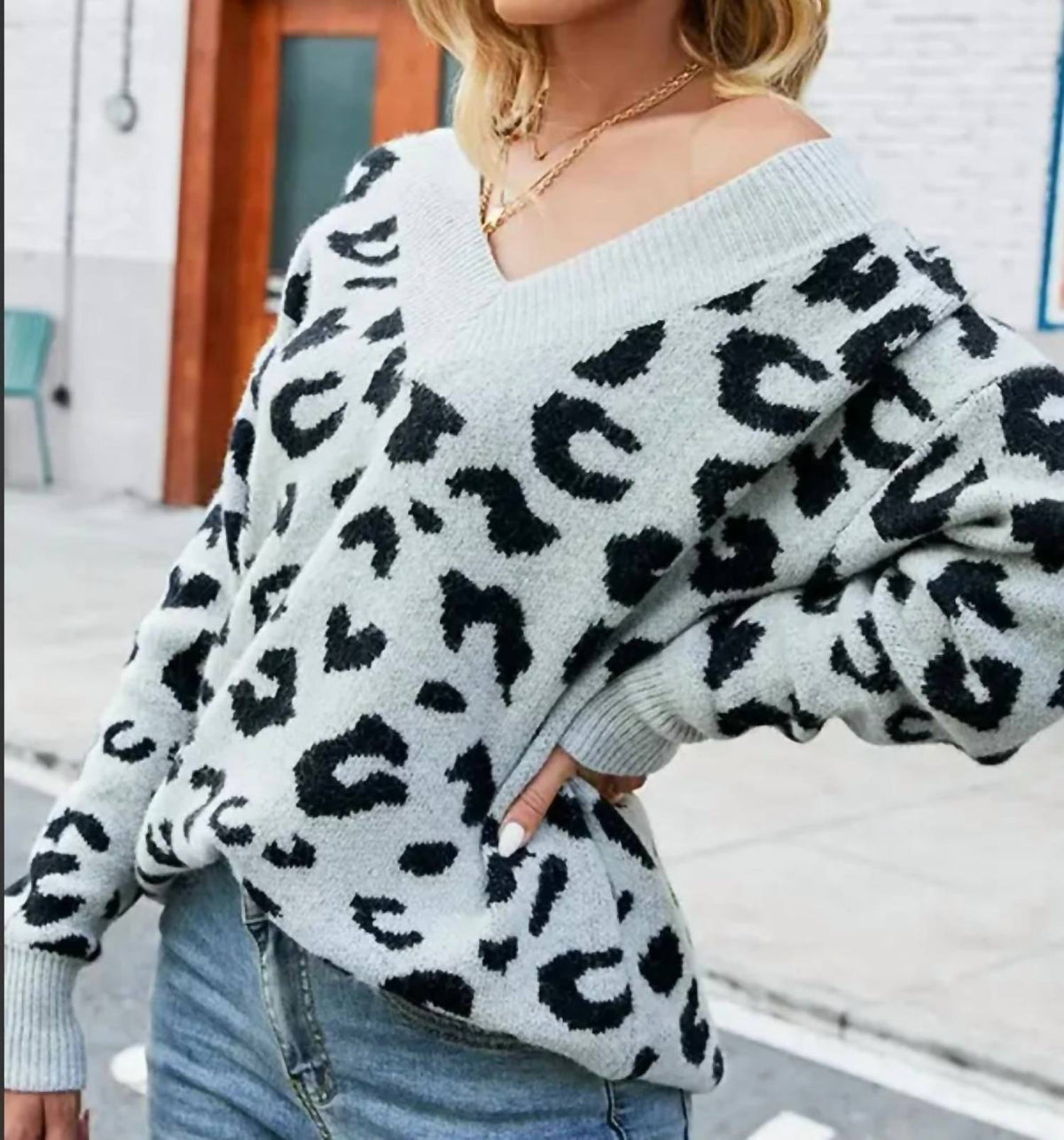 Leopard me Sweater All Day